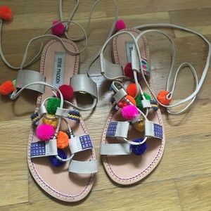 Steve Madden Pompom Sandals